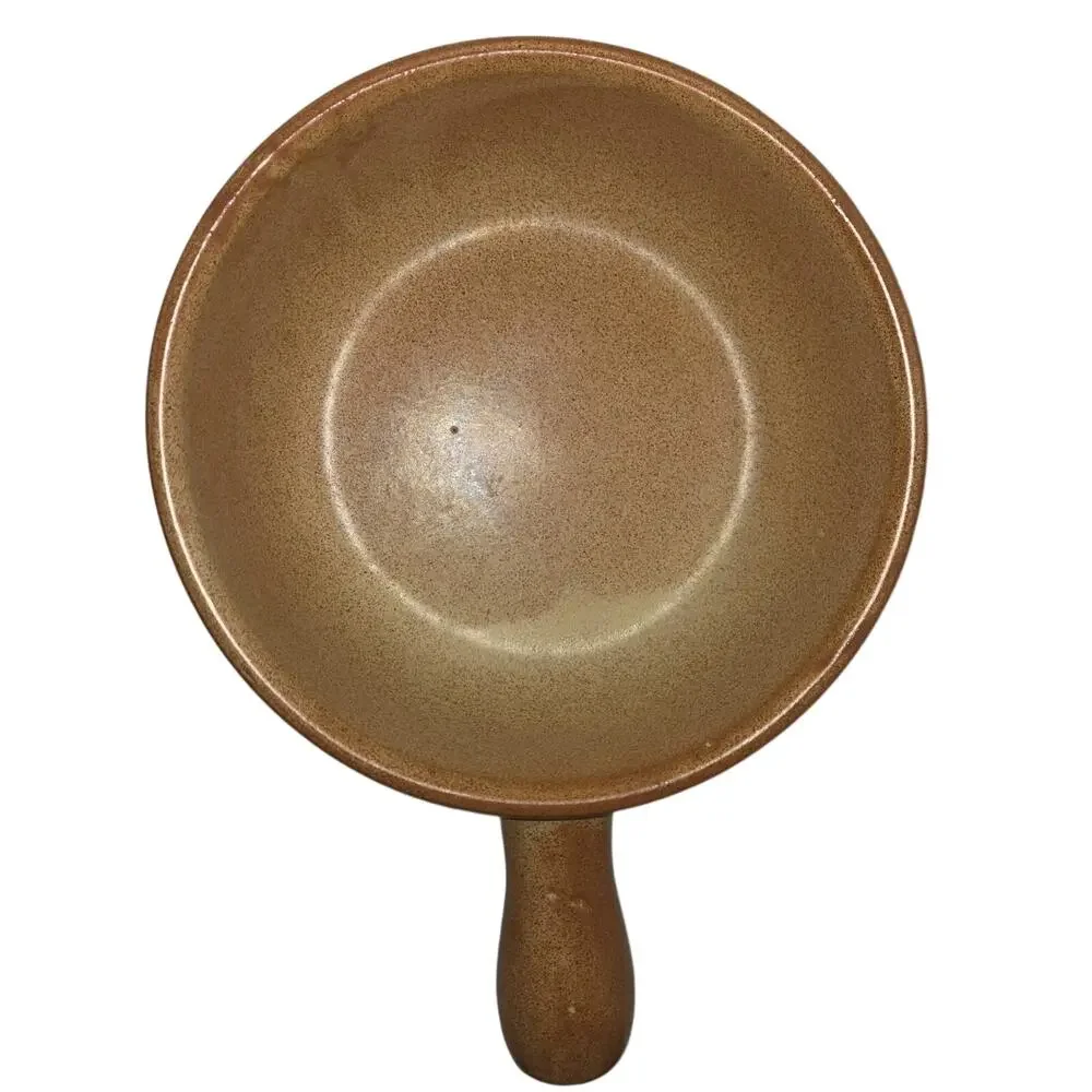 Vintage Swiss/French Ceramic Cheese Fondue Pot - Caquelon 